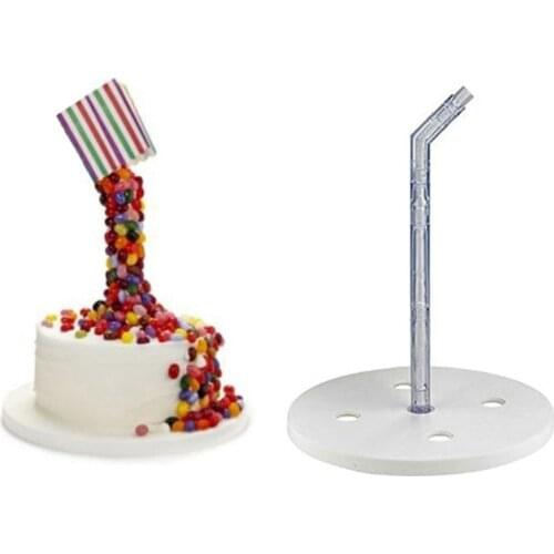Creative Anti-gravity Cake Rack Plastic Cake Frame Ice Cream Cake Stand Baking Cake Decor Mold Tool Cake Support Structure Frame