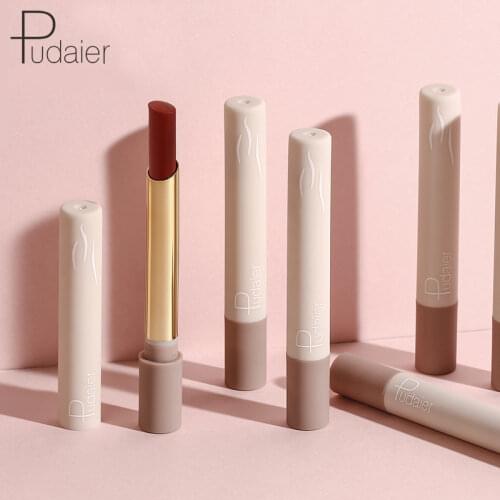 Matte Lipstick Sexy Lips Makeup Matte Lip Stick Pen Womem Make up Cosmetics Tint Lip Balm Mate Batom Creamy Lipbalm