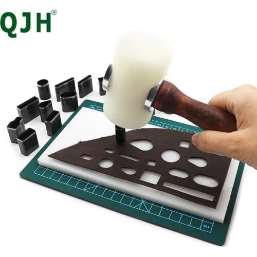 Shaped Style Hole Hollow Punch Cutter Set Punching Tool for Leather Belt Phone Holster Leather Craft DIY Tool Hole Punches