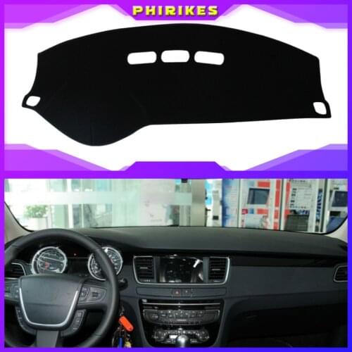 For Peugeot 208 2012~2019 Active Allure GTI 2015 Dashboard Cover Sun Shade Dash Mat Pad Carpet Car Stickers Interior Accessories