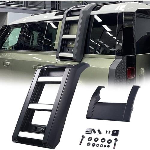 Fits for 2020 land rover defend 2020 2021 Special Accessories Foldable Liftable Stainless Steel Roof Ladder