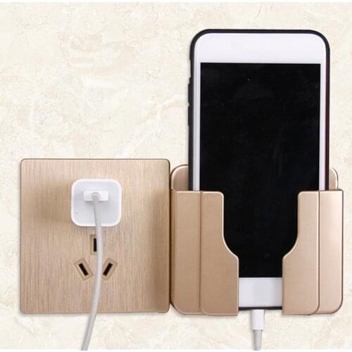 Stand Phone Socket Charging Holder Socket for Phone Power Bank Mount Holder Adhesive Charging Socket for iPhone Samsung Holder