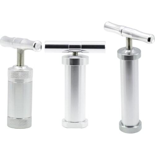 Straight Type Pollen Punch Metal Cigarette Grinding Device T-shaped Cigarette Pressing Zinc Alloy Smoking Accessories