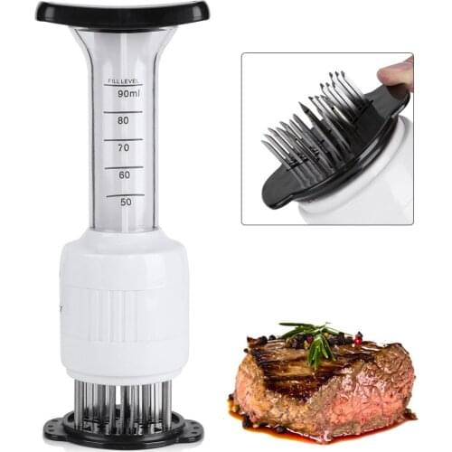 Stainless Steel Meat Tenderizer QuickDone Injection Type Steak Needles Marinade Flavor Syringe Kitchen Gadget Kitchenware