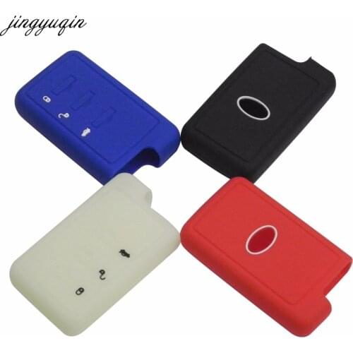 Jingyuqin Silicone Remote Smart Car Key Case Cover For Subaru XV Forester Outback Legacy 3 Buttons