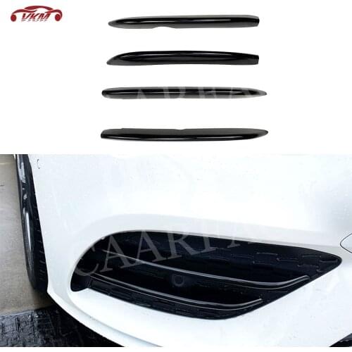 Dry Carbon Fiber Material Front Bumper Lip Foglamp Splitters for Mercedes Benz CLA Class W118 C118 CLA200 CLA260 Sport 2020