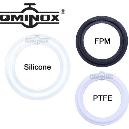 TC 25.4mm 50.5mm 64mm 77.5mm 91mm 106mm Tri Clamp Clove Ferrule Gasket Sanitary Pressure Formed Seal Silicon PTFE FPM