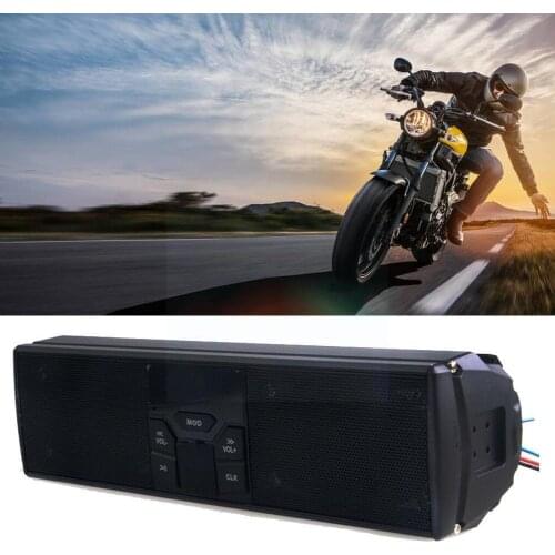 LED Display Motorcycle Bluetooth Audio Sound System Stereo APP Moto Speakers FM Anti-theft Radio Accessories MP3/TF/USB Con F5M8