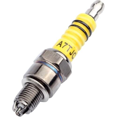 1Pc A7TJC Motorcycle Racing Ignition start Spark Plug For 50cc 70cc 90cc 110cc 125cc 150cc ATV Dirt Bike Moped Go Kart Scooter