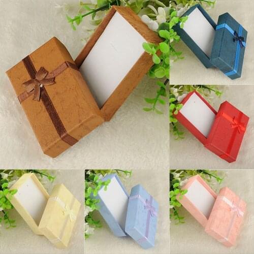 Colorful 1PC Jewery Earrings Wedding gifts Rings packaging for guests 4x4x3cm/8.5x2.5cm Gift package Organizer Storage Cute Box