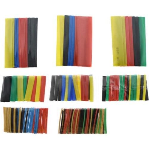164pcs Set Polyolefin Shrinking Assorted Heat Shrink Tube Wire Cable Insulated Sleeving Tubing