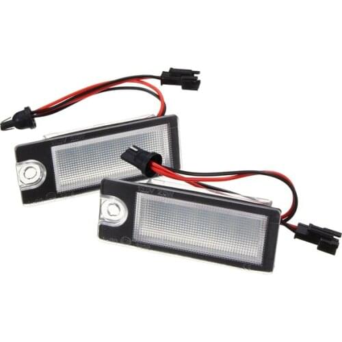 2pcs 12V Car LED Number License Plate Light 18 SMD Super White Lamp for Volvo V70 I XC70 I S60 S80 XC90
