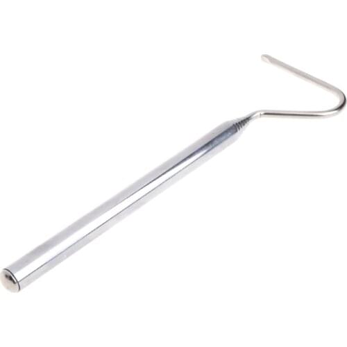 2019 New Durable Black/Silver Snake Hook Stainless Steel Black Adjustable Long Handle Catching Tools Trap Tong Pet Supplies