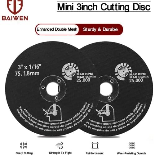 3" 75mm Cutting Discs Resin Grinding Wheel Abrasive Milling Cutter Tools For Metal Stainless Steel 2-50Pcs