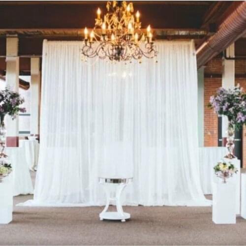 3M x 3M White Wedding Backdrop Stage Decoration