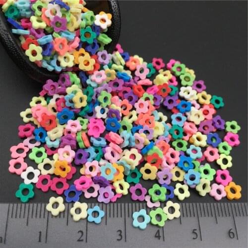 50g Hollow Flower Polymer Clay Sprinkle For Kid Diy,Soft Clay For Craft Clay/Nail Art/Scrapbook Decoration DIY,Filler