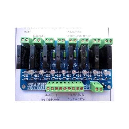 8 - way solid - state relay with fuse solid - state relay 250V2A Free Shipping
