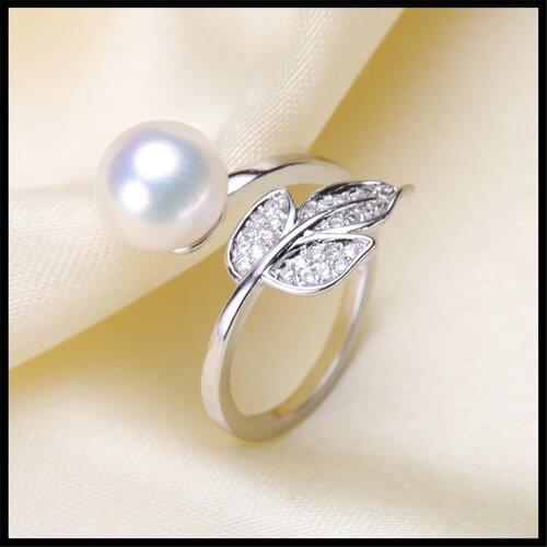 925 silver fine jewelry accessories wholesale diy handmade unique semi mount ring settings pearl jewelry making for women