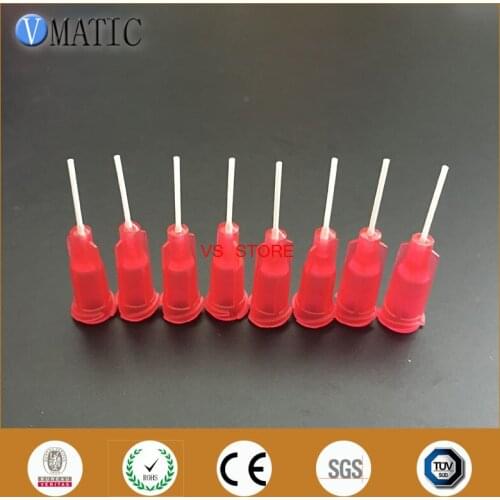 Free Shipping 100Pcs 0.5'' Length 25G Pp Flexible Dispensing Needle Tips 1/2 Inch