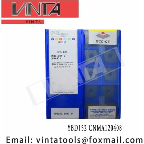 Free shipping high quality 10pcs/lots YBD152 CNMA120408 cnc carbide turning inserts
