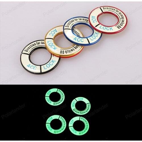 Key switch decoration ring Luminous Ignition Switch cover For c-Elysee C-Quatre Chevrolet C5 C4L 2014