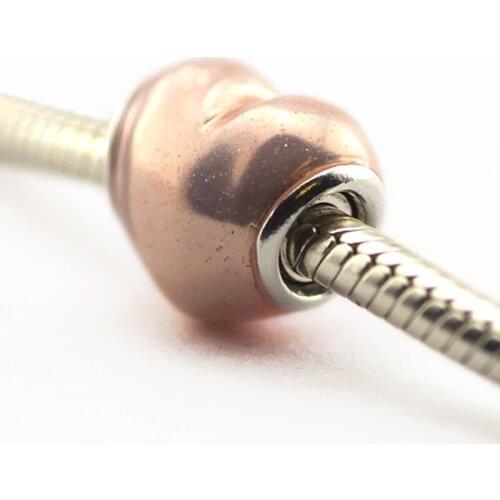 Fashion Sterling Silver 925 Jewelry Glittering Heart Beads for Jewelry Making Vintage Love Charm Beads for Charms Bracelets Girl