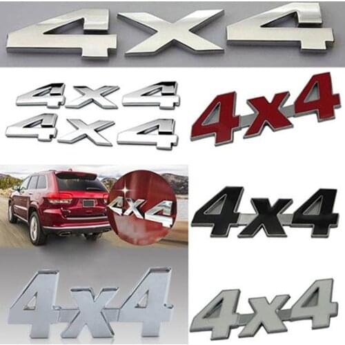 DSYCAR 2Pcs 3D ABS 4X4 Four-Wheel Drive Car Sticker Emblem Badge For Jeep BMW Ford Nissan Audi VW Honda car Lada Chevrolet