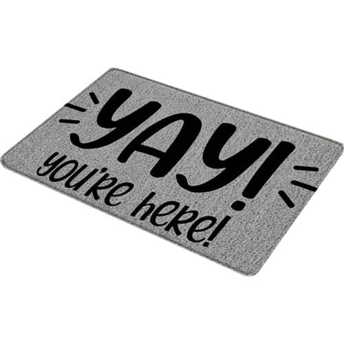 Letter Printed Doormat Multi-Purpose Absorbent Non-Slip Blanket Front Door Decoration for Kitchen Bedroom Bathroom jlrr