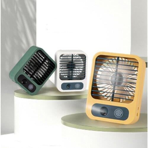 Mini Desktop Sprays Fan USB Recharging Summer Office Home Small Ice Mist Air Conditioning Humidifier Three Speed Adjustable