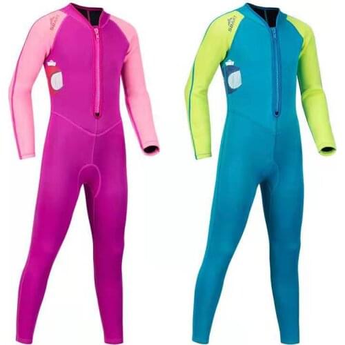 2019 New Sbart Neoprene Long Sleeves Kids Wetsuits Suits For Boys/girls Children Rash Guards One Pieces Surfing Swim Snorkel