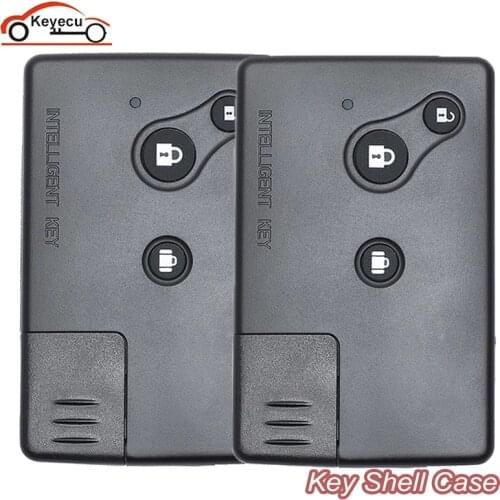 KEYECU 2 Pcs/lot New Replacement Smart Remote Key Shell Case Fob 3 Buttons for Nissan Teana (Old Model) with Small key