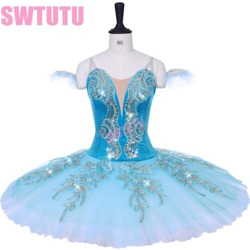 New arrival women competiton performance ballet stage costumes green sleeping beauty variation professional tutu child BT9153B