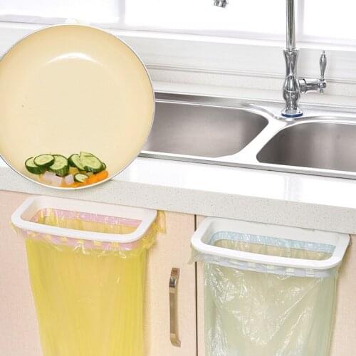 New Kitchen Accessories Goods B 1Pc Kitchen Gadgets Cabinet Door Garbage Bag Shelf Kitchen Tools Rack Hanging Storage Trash Rac