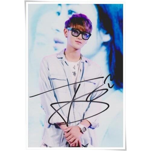TAO Z.TAO autographed authentic signed with pen photo picture 4*6 collection gifts freeshipping 08.2016 11