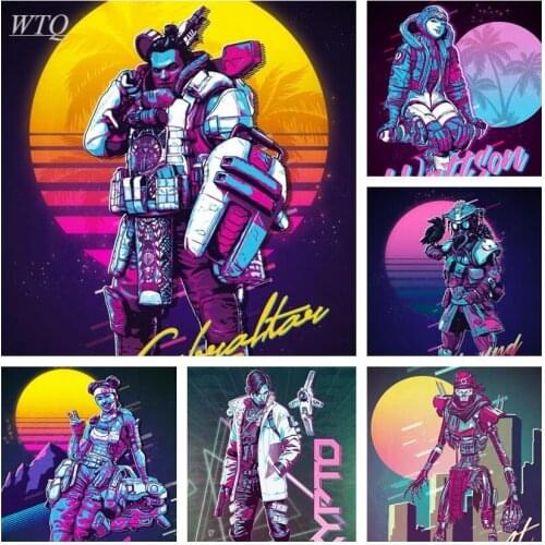 Retro Posters Apex Popular Game Poster Anime Posters Canvas Painting Wall Decor Posters Wall Art Picture Room Decor Home Decor