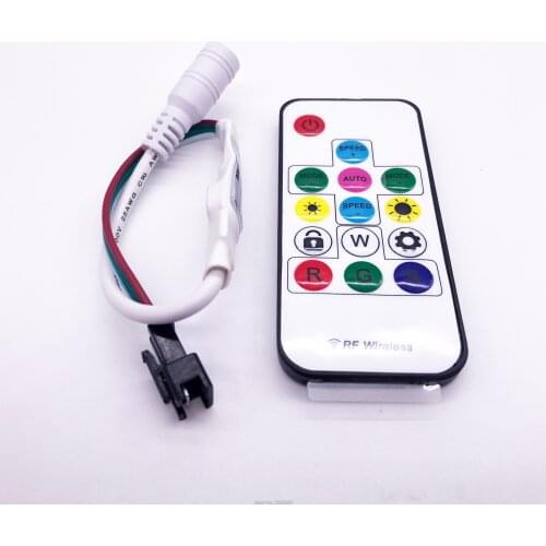 RF Mini Wireless Controller Is Used In WS2812BGS1903SM16703WS2811SK6812 Led Strip Pixel Lamp RGB DC5V DC12V DC24V14key17key