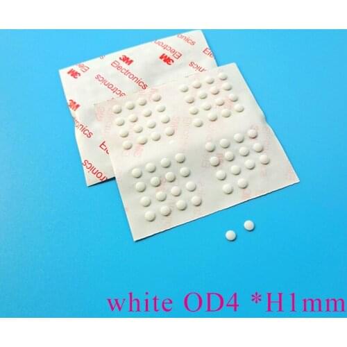 128PCS 4MM*1MM SELF ADHESIVE SOFT ANTI SLIP BUMPERS SILICONE RUBBER FEET PADS GREAT SILICA GEL SHOCK ABSORBER