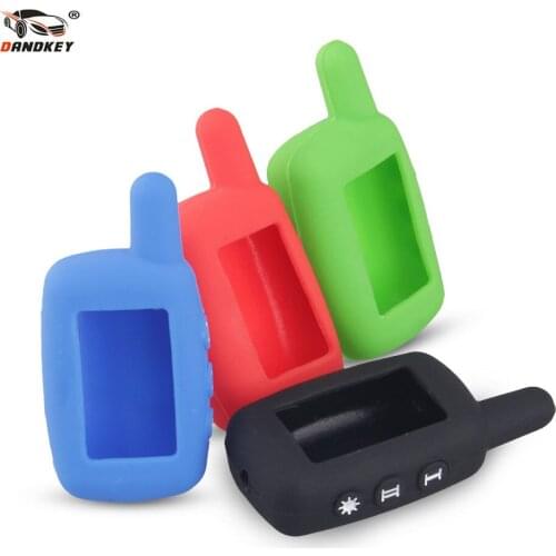 Dandkey 30pcs Two Way Car Alarm LCD Remote Controller Silicone Case Alarm For Starline A9/A6/A8 LCD Remote Key Cover No Logo