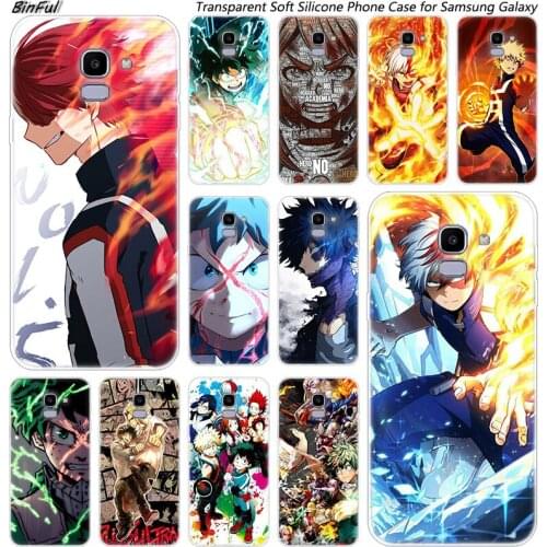 Hot My Hero Academia Silicone Phone Case For Samsung Galaxy J8 J6 J4 2018 J2 Core J5 J6 J7 Prime J3 2016 2017 EU J4 Plus Fashion