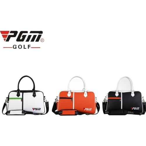 PGM Golf Clothing Bags Portable Large Capacity PU Leather Golf Bag with Separate Golf Shoes Bags Casual Handbag D0483