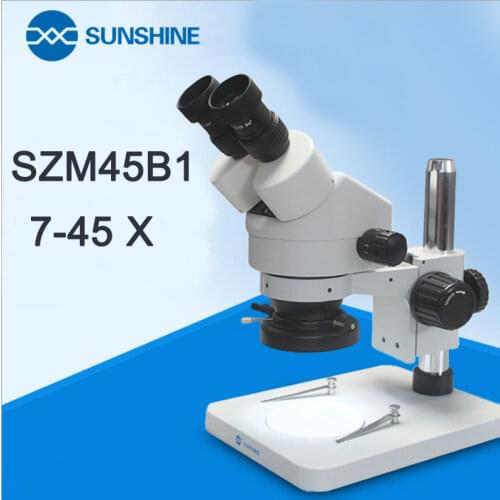 SZM45B1 7-45 Professional continuous zoom binocular microscope for mobile phone test LCD motherboard repair microscope