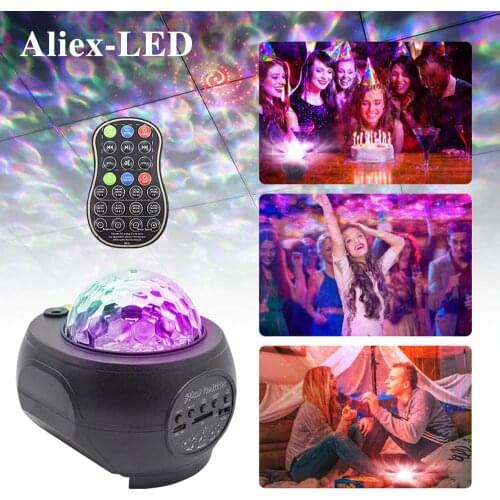 Star shower Laser projector christmas decorations for home Bluetooth Music bedroom decor DJ Disco Party light decorative lamp