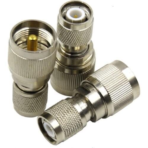 1PCS UHF To TNC Adapter UHF PL259 Male to TNC Male Plug Straight Coaxial RF Connectors
