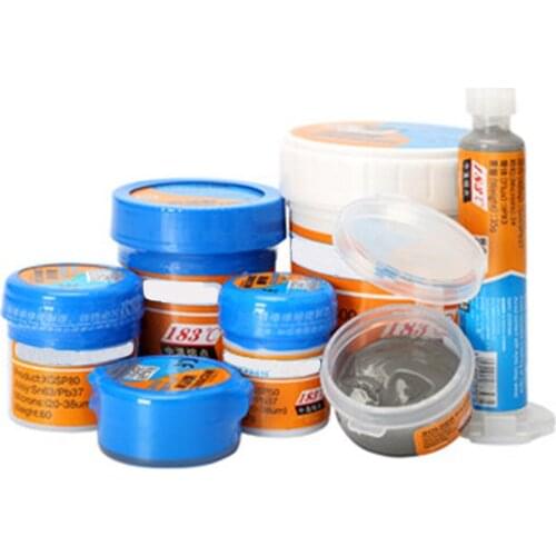1PCS Solder Tin Paste 183℃ Melting Point Welding Flux Soldering Cream Sn63/Pb37 Repair For PCB BGA CPU LED Rework Tools Scraper