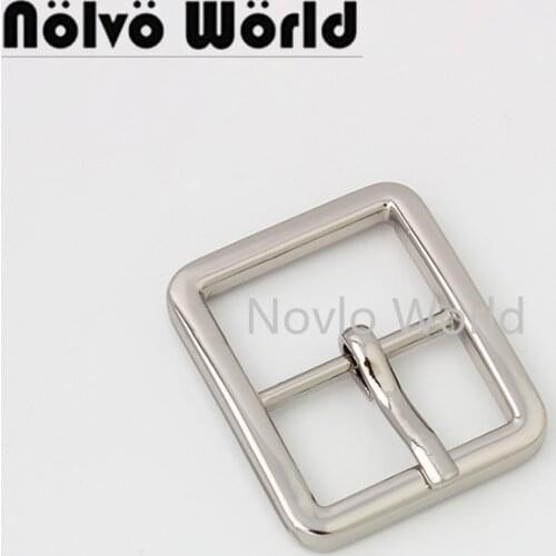 10-50 pieces 5 colors 19mm 3/4" inner polish rectangle shape metal shoulderbag straps belt adjusted pin buckle purse accessories
