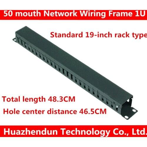 1U standard 19inch rack type Network Wiring Frame Network Cabinet Wiring 50 mouthpiece wiring frame Special Tools for Computer