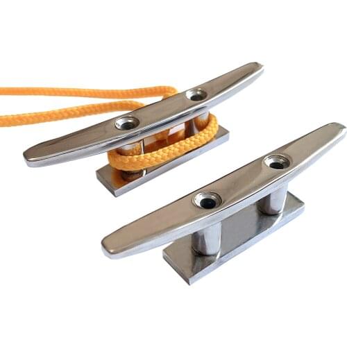 Boat 2 Pcs 316 Stainless Steel 150mm Mooring Dock Cleat Deck Rope