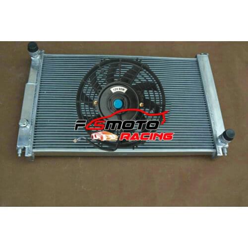 Aluminum Radiator + Fans For 1997-2005 Audi A4 A6 S4 V-W Passat B5 Quattro V6 30V BI-TURBO 2.4L 2.7L 2.8L Petrol & 2.5TDI MT