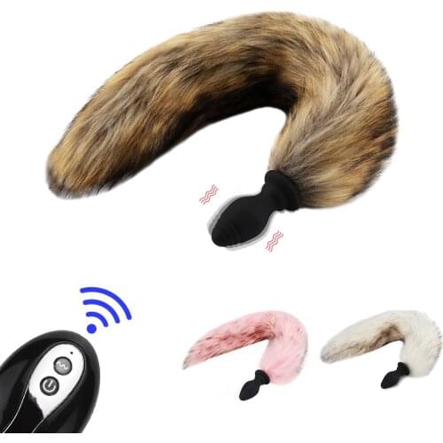 Fox Tail Anal Plug In Adult Games Silicone Anal Pleasure Bead Butt Plug Stimulator Sex Products Flirt Toys For Women Cosplay Toy