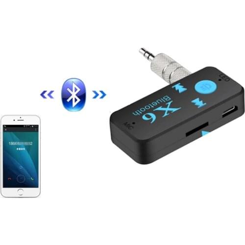 3 in 1 Bluetooth Wireless 4.0 Adapter X6 USB Bluetooth Receiver 3.5mm Audio Jack TF mp3 Card Reader MIC Call Support Car Speaker